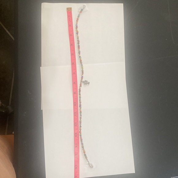 Beaded Necklace with Cross Pendant - Picture 4 of 6